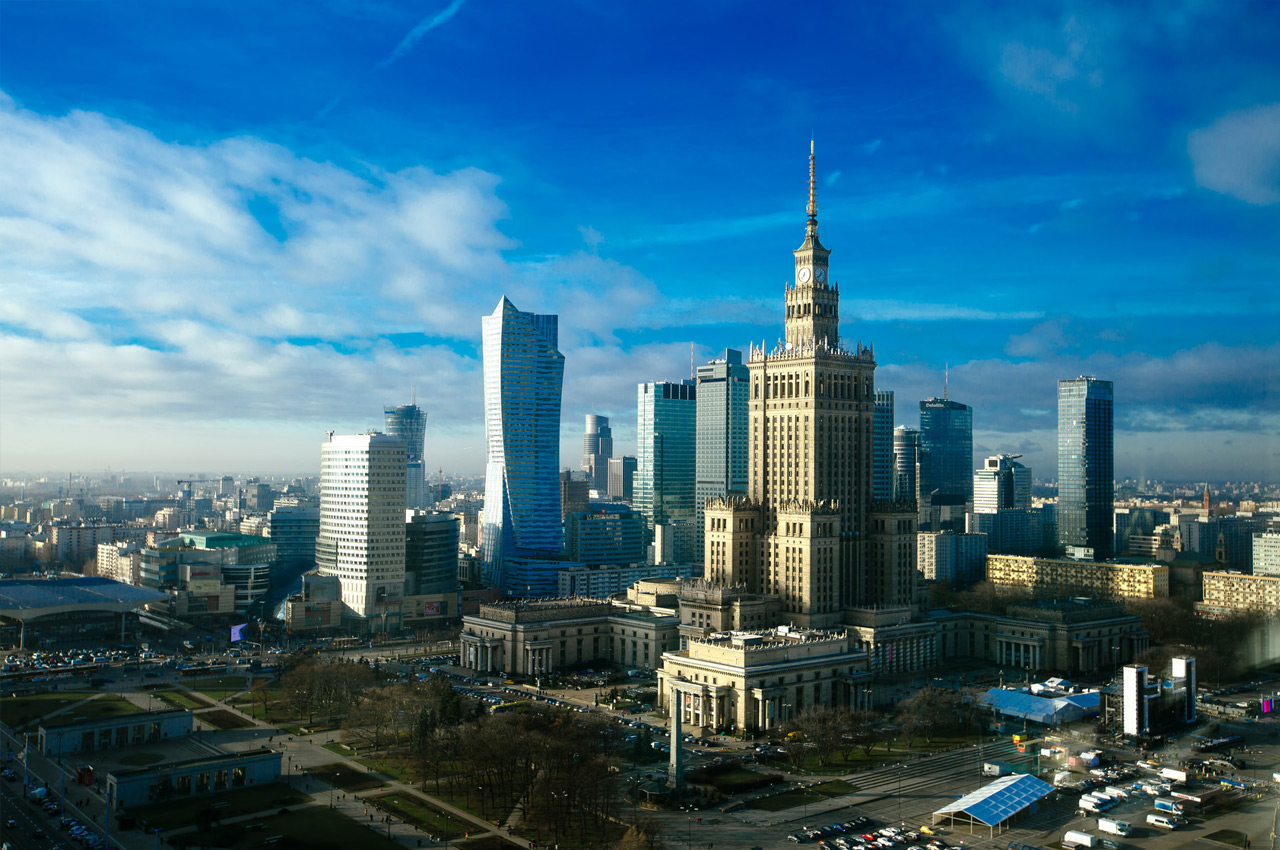 Foto Architektur Polen; © Tarik GOK, fotolia #131800272, Warsaw skyline